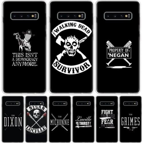 The Walking Dead Camiseta Phone Case For Samsung Galaxy A50 A70 A30S A51 A71 A10 A20E A40 A90 A20S M30S A6 A7 A8 A9 Plus Coque