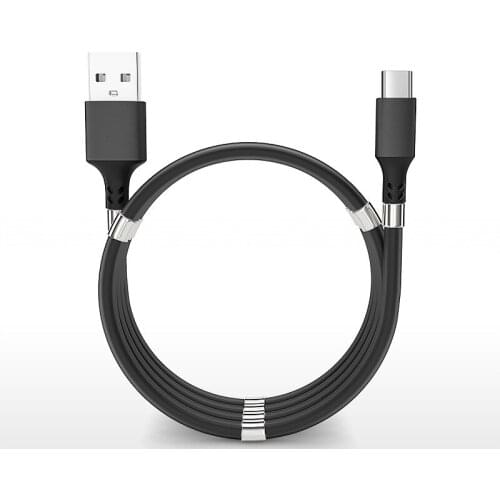 The New Magnetic Absorption Data Cable Suitable for Apple Type-C Android Silicone Magnetic Absorption Cable USB Cable for Sale