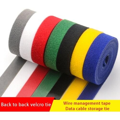 Velcro cable tie back-to-back wire management belt Data cable storage width 15mm length 5m