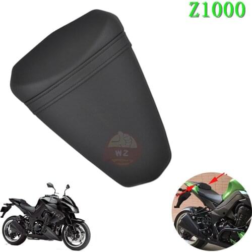 Motorcycle black rear passenger rear seat cushion for Kawasaki Z1000 Z-1000 2010-2014 2011 2012 2013