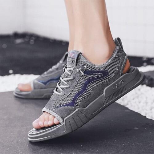 Mens owens shoes 2020 sport rubber leather sports fashion man platform sandalsslippers sandal slides casual roman 2019 sandals