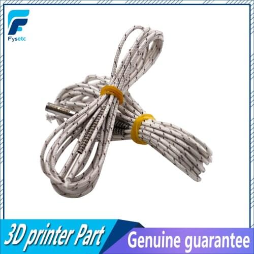 10pcs Heating Tube 12V/24V 50W Ceramic Cartridge Heater Mendel For HotEnd J-Head Extruder 6*20mm 3D Printer Parts 1M/2M