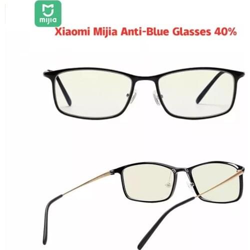 Original Xiaomi Mijia Anti-Blue Glasses 40% Blocking Rate UV Fatigue Proof Eye Protector For Men Women Play Phone/Computer/Games