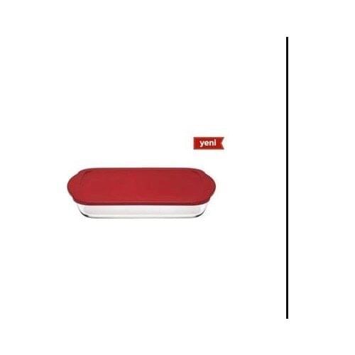 Pasabahce Pyrex Red Cap Rectangular Storage Container