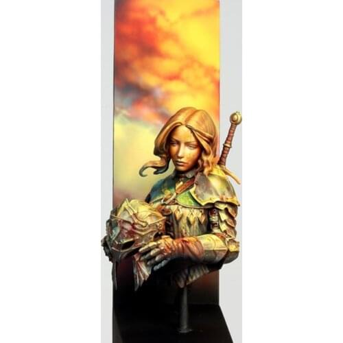 Self-assembled New Unassembled 1/12 ancient officer woman bust Resin Figure Unpainted Model Kit