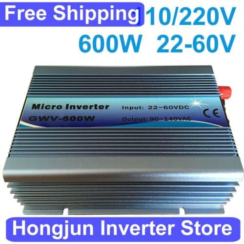 Grid Connected Inverter Tracking Point Photovoltaic Power Generation 600W 220v110v Pure Sine Wave solar inverter
