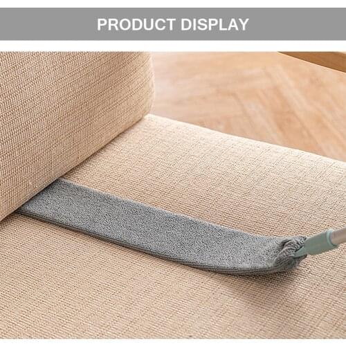 Crevice Dust Brush Retractable Gap Clean Bedside Dust Brush Long Microfiber Artifact Household Hand Duster Removable Microfibre