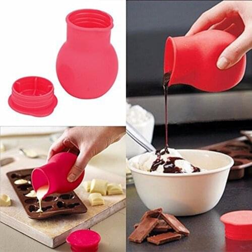 Silicone Chocolate Melting Pot Melt Butter Heat Milk Sauce Microwave Fondant Cake Kitchen Decorating Tools