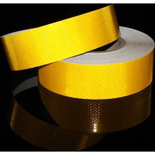 Reflective Tape Safety Caution Warning Reflective Adhesive Tape Sticker For Truck Motorcycle Bicycle Car Styling 6 Colors Decals
