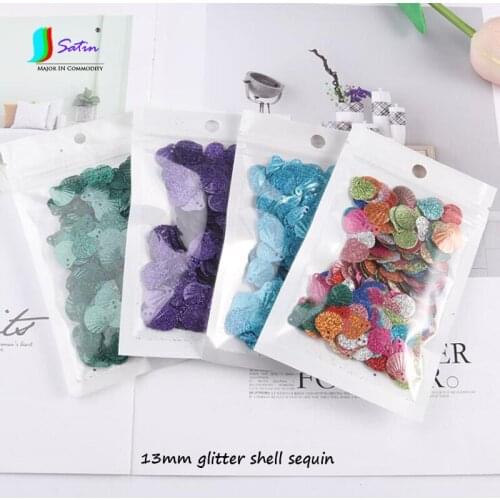 Gold Silver Colorful 13mm Glitter Shell Sequin for Make Earrings Performance Dress Sew Decorate Accessories Glitter Sequins