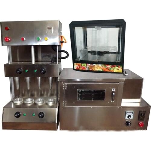 110v 220v Commercial Ice Cream Pizza Cone Making Machine Pizza Baking Oven Rotating Ovens Pizza Cone Showcase