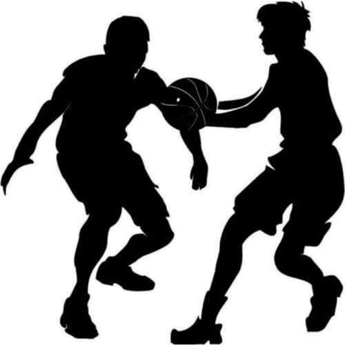 15cm*15cm Creativity Sports Fashion Basketball Cool Car Sticker Pvc Personality Interesting Auto Decal Decoration Accessories