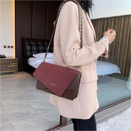 2021 Handheld Frosted Shoulder Bag Women Brand Originality Design Handbags for Women Shoulder Slung Broadband Small Square Bag