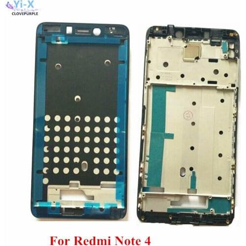 5PCS/Lot Front LCD Housing Middle Faceplate Frame Bezel Replacement Parts for Xiaomi Redmi Note 4