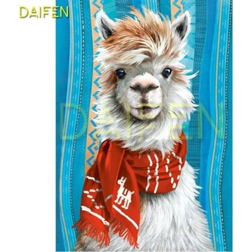 5D DIY Diamond embroidery Cartoons Alpaca Full Round Diamond painting Cross stitch shawl Full Square Diamond mosaic Alpaca sheep