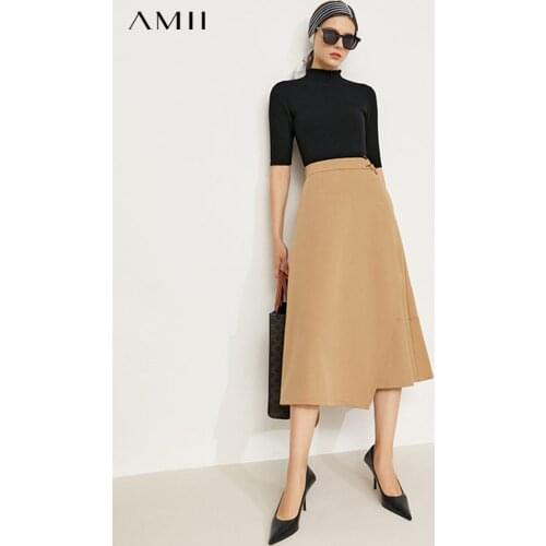 Женские осенние юбки Amii China At AliExpress