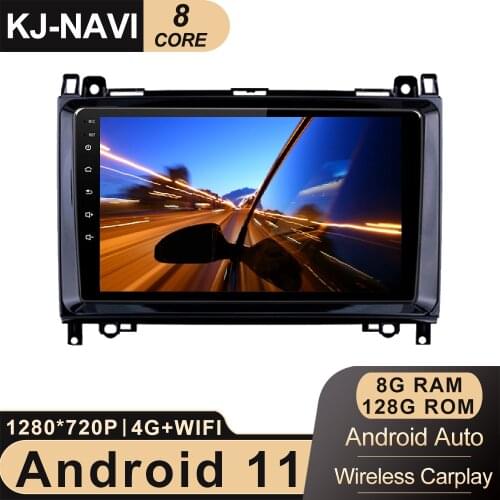 Carplay Android 10 Car Radio Stereo GPS Head unit for Mercedes Benz B200 W169 W245 Viano Vito W639 Sprinter W906