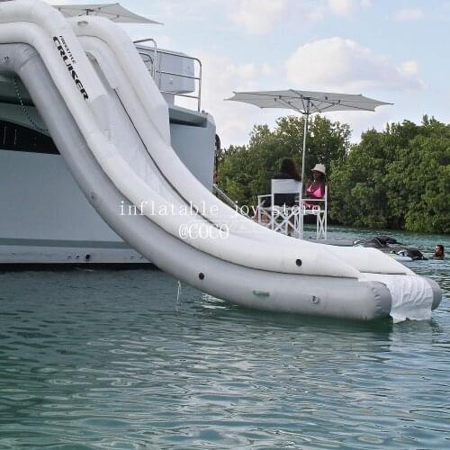Free air ship to door, 2021 hot sale inflatable water slide customized yacht slide for sale bouncy slide