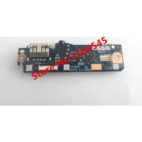 Free Shipping Genuine Original Laptop USB Interface Board For Lenovo Yoga2 13 USB Board Audio Interface Board ZIVY0 LS-A922P