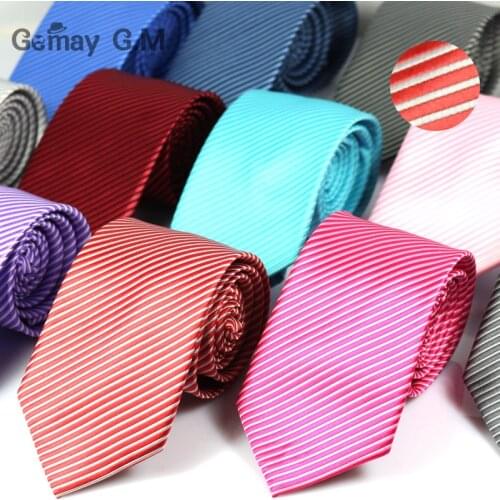 Brand Classic Slim Neck Ties For Men Fashion Casual Business Mens Suits Necktie Striped Tie Gravatas For Wedding
