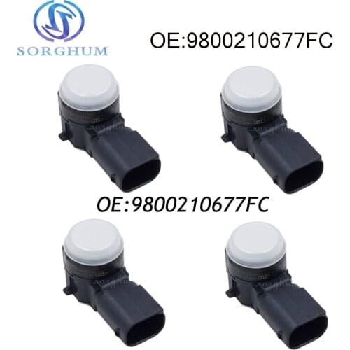 4pcs New PDC Parking Sensor 9800210677FC For Peugeot Citroen Ultrasonic Bumper Backup Aid Radar