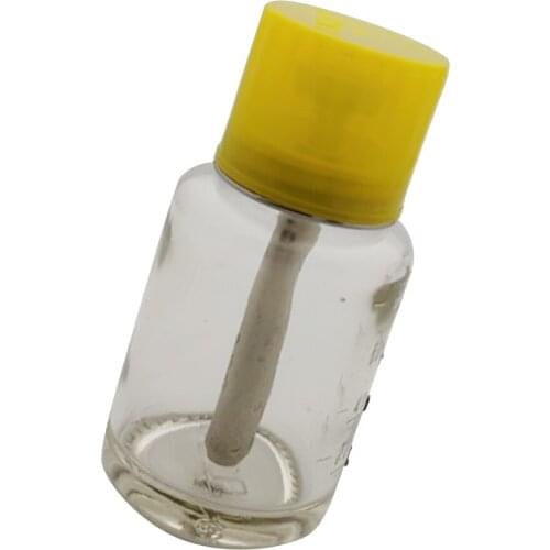 80ml Glass Push Down Empty Lockable Pump Dispenser Bottle For Nail Polish