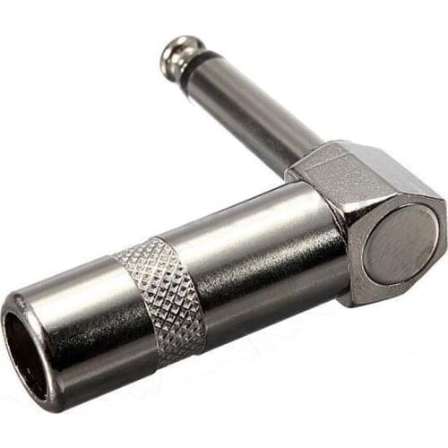 GTBL 10 Pack Lot 1/4" 6.3mm TS Right Angle MONO Phone Plug Cord Connector Cable Jack