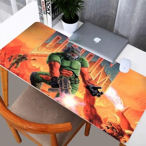 Doom 2mm Thickness Gaming Mats Mouse Pad HD Printing Unique Large Size Durable Washable Rubber Mousepad Keyboard Mat