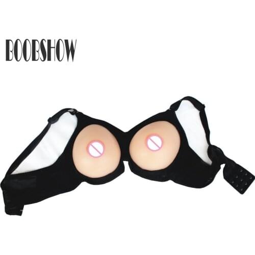 Huge Silicone Breast Form Artificial Fake Boobs Enlargemet For Shemale Transgender Transvestism Crossdresser Drag Queen Bra