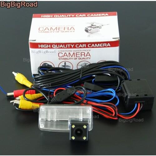 BigBigRoad Car Rear View Reverse Backup Camera with Filter / power relay For toyota reiz 2010 2012 / Canarado / Estima / Tarago