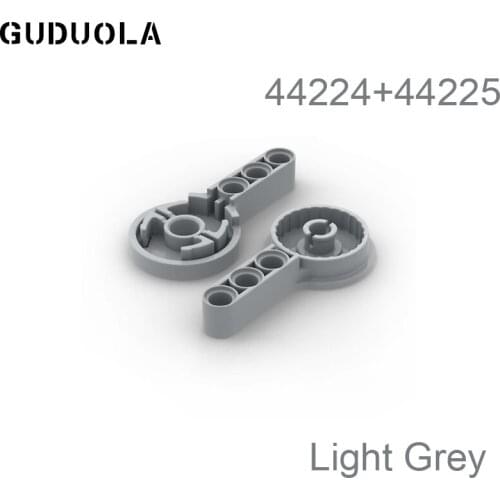 Guduola Building Block Beam 3 with Male and Female Cick Rotation Joint 44224+44225 Bricks MOC Assembly Toys Parts 5pcs/lot