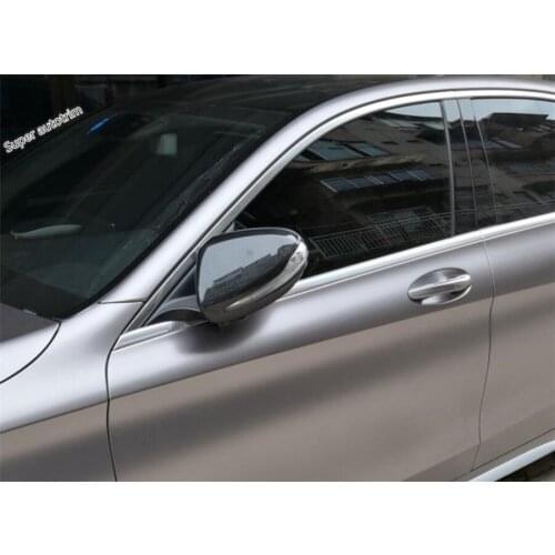 Lapetus Rearview Mirror Cover Trim Accessories Exterior Fit For Mercedes Benz E CLASS W213 2016 2017 2018 2019 Carbon Fiber ABS