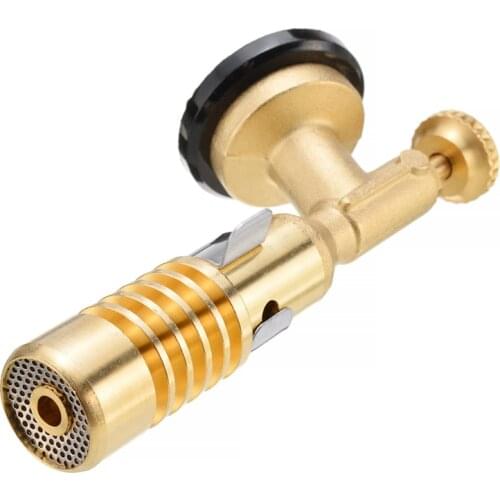 Brass Gas Plumbing Torch Aluminum Brazing Propane Weld Plumbing Brazing Welding Torch for Charcoal Cooking Welding Disinfection