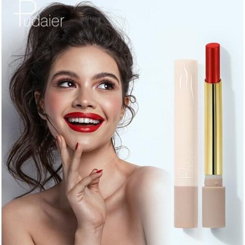 16 Color Lipstick Matte Non-stick Cup Waterproof Lip Gloss Metallic Matte Lipstick