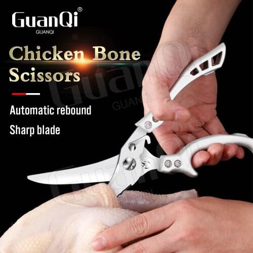 Multifunctional Kitchen Chicken Bone Scissors Powerful Stainless Steel Scissors Chicken Duck Fish Cutter Shears Kitchen Gadgets