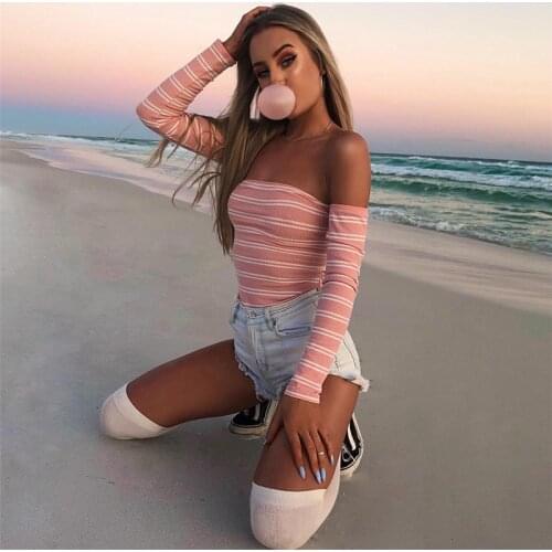 Женские боди с длинным рукавом OchiruKoi China At AliExpress