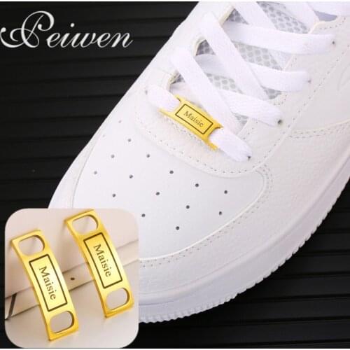 Personalized Name Shoe-buckle Stainless Steel Nameplate Engrave Name Buckie Lettering Charm Shoe-buckle Couple Friends Jewelry