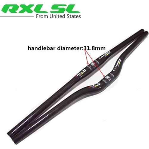 RXL SL Carbon Bicycle Handlebar Carbon Bike MTB Flat Riser Handlebars Mountain Bike 31.8*740mm MTB Bike Parts Carbon Handlebar