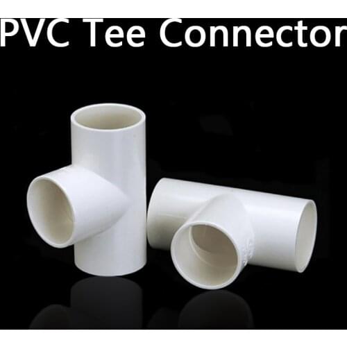 PVC Tee Connector Aquarium Fish Tank Tube DIY Tools Garden Water Connectors UPVC Pipe Joints 1 Pcs