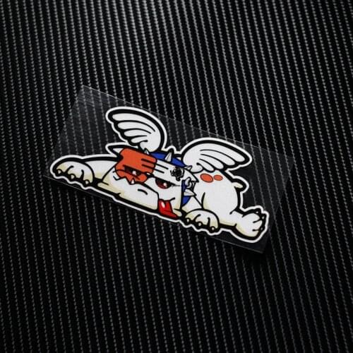 NO.TL015 Waterproof Rossi bulldog Rip Guido Reflective Sticker Decals Motorcycle Racing Stickers Motorbike Auto Sticker car