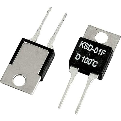 High quality thermostat thermal protector 75 degree normally open normal closed temperature control switch KSD-01F 10pcs