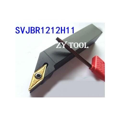 SVJBR1212H11 12*12*100MM Metal Lathe Cutting Tools Lathe Machine CNC Turning Tools External Turning Tool Holder S-Type SVJBR/L