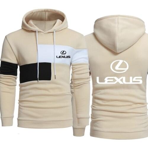 Hoodies Men Lexus Car Logo Print Sweatshirt Spring Autumn Men Hoodies hip hop harajuku Fashion Casual Hoody Fleece tracksuit