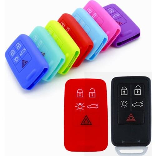 Flip Remote Key Protector Skin Holder Silicone Car Key Case Cover for Volvo S60 S70 S80 S90 V60 XC60 XC70 V40 V50 V60 C30 V70
