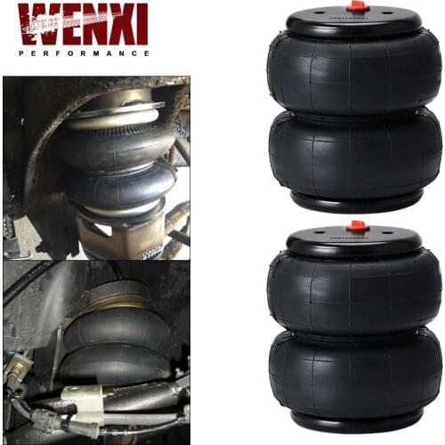 2pcs Universal Air Sleeve Bag 1/2"npt Single Port 2500lbs Air Ride Suspension Kit for Ford F150/F250, for GMC Sierra WX-AB2600