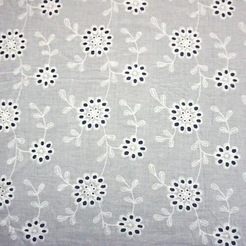 Embroidery Hollow Embroidery Cotton Hollow Out Water Soluble Lace Fabric Wholesale