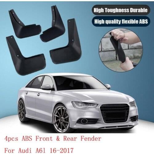 High-quality 4pcs ABS Front & Rear Fender For Audi A6l 16-2017 Mudflaps Splash Guards Mud Flap Front Rear Mudguards Fender