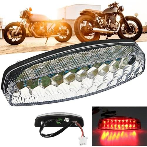 1Pc 12V Motorbike Rear Tail Lamp Red 18 LED 3 Wire Plug Brake Light For 50 70 110 125cc ATV Quad Kart TaoTao Sunl Chinese Motor
