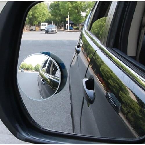 360 Degree HD Blind Spot Mirror For Car Reverse Frameless Ultrathin Wide Angle Round Convex Rear View Mirror Car Accessories