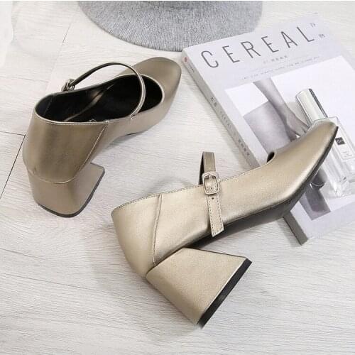 MAIERNISI Big Size 35-46 New Autumn Womens Pumps 6CM High Heels Office Lady Party Shoes 2020 Sapato Feminino Zapatos Mujer